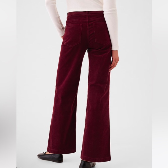 NWT Gap High Rise Corduroy Stride Wide-Leg Pants - Picture 3 of 6